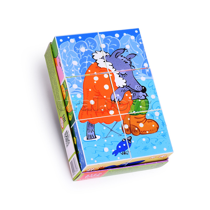 Кубики 6 шт. "Герои сказок" (StepKids)