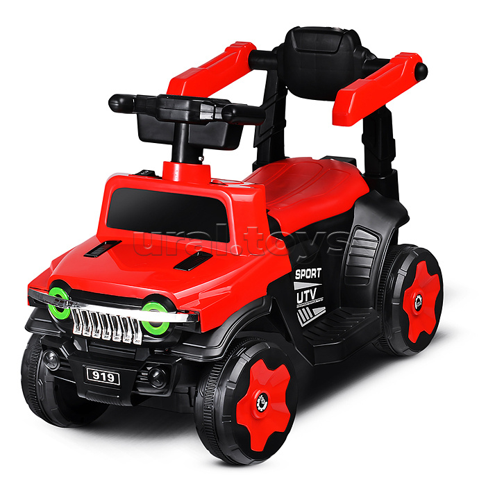 Электромобиль детский "Джип" (цвет красный)