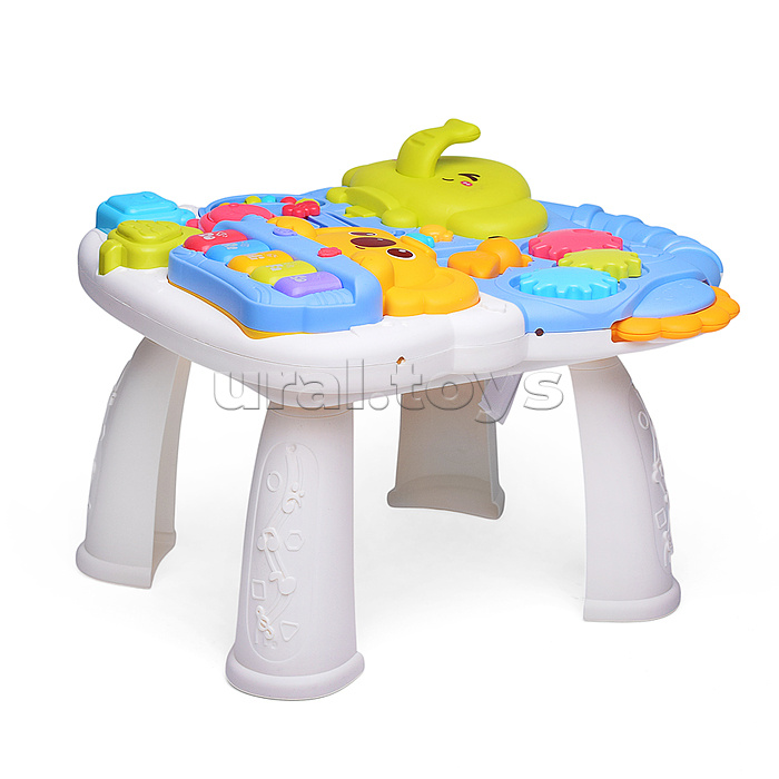 Игровой центр-Каталка "Слоник и коала" цвет голубой, 3 в 1 в коробке