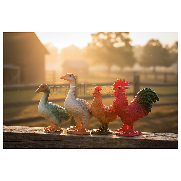 Набор животных "Счастливая ферма-3" в пакете