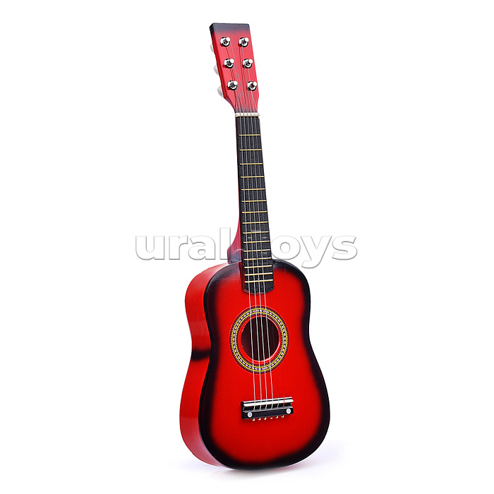 Гитара деревянная, 6 струн "Звонкая струна" в пакете