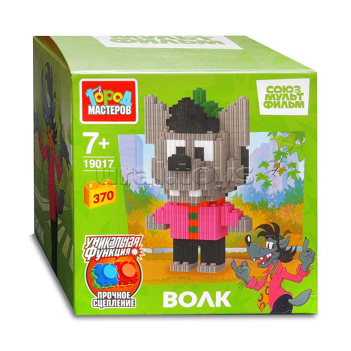 Конструктор 3D сборная фигурка "Волк. Ну погоди" 370 дет., Союзмультфильм