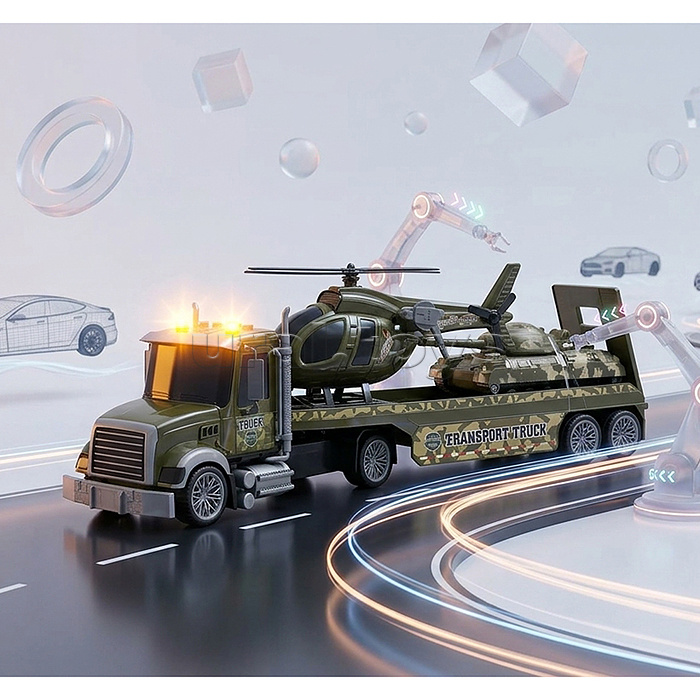 Набор Автовоз "Военная база на колесах" в коробке