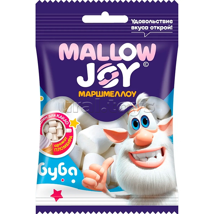 Маршмеллоу во флоупаке со вкусом пломбира, Буба Mallow Joy, 20шт, 15г.
