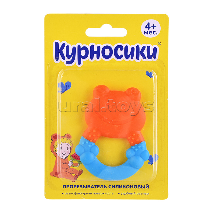 Прорезыватель силиконовый "Лягушонок" в ассортименте Прорезыватель силиконовый "Лягушонок" в ассортименте