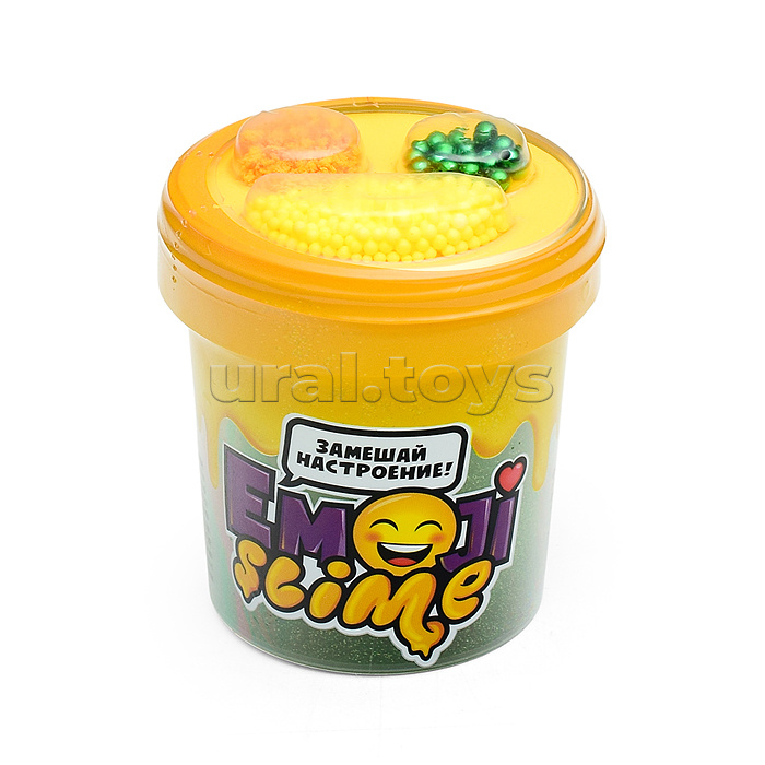 Игрушка в наборе модели "Slime Emoji" 120 мл, зеленый