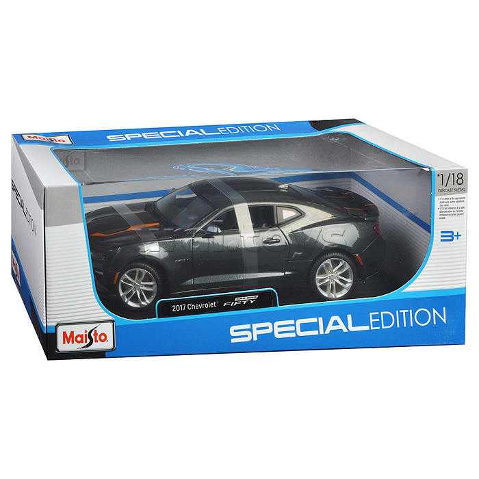 Модель "SP (B) - 2017 Chevrolet Camaro 50th Anniversary" 1:18 в коробке