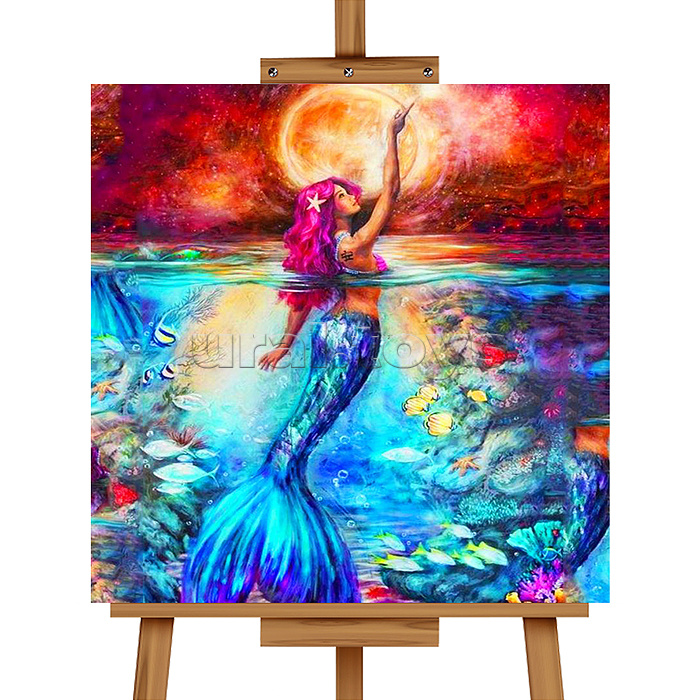 Мозаика алмазная "Русалочка" 20*20см