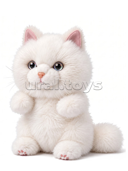 Кошечка Белая, 15 см