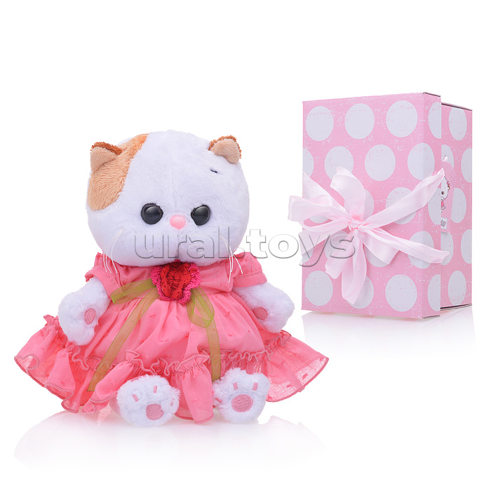 Кошка Ли-Ли BABY в платье с вязаным цветочком