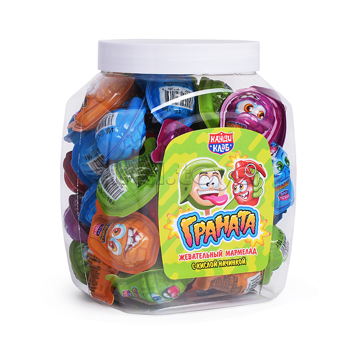 Жевательный мармелад с кислой начинкой "Граната" 10г*50шт