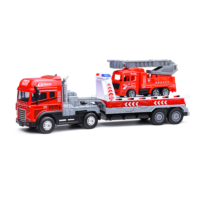 Эвакуатор "Пожарная служба-2" (свет, звук) в коробке