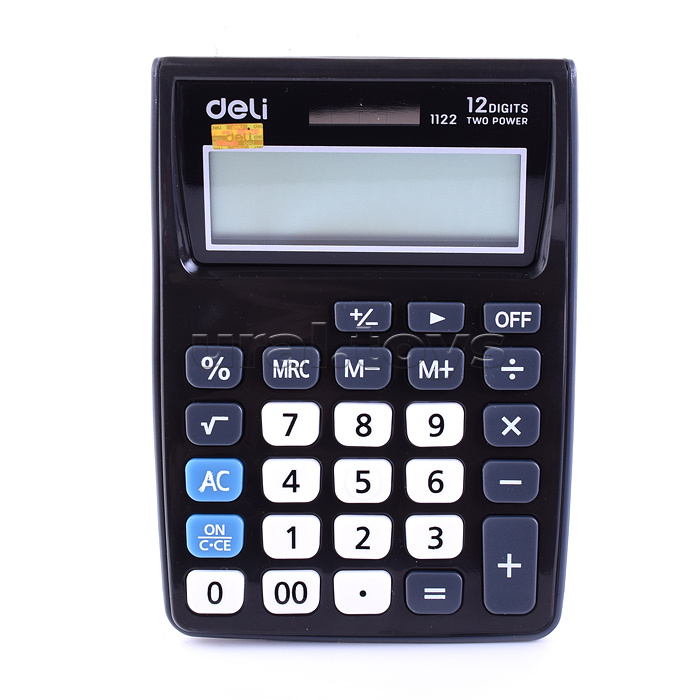 Калькулятор настольный, GREY, серый 12-разр.