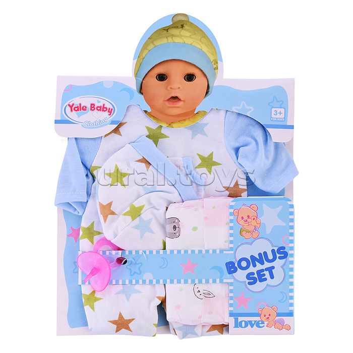 Одежда для кукол "Комплект с подгузником" 45 см, в пакете