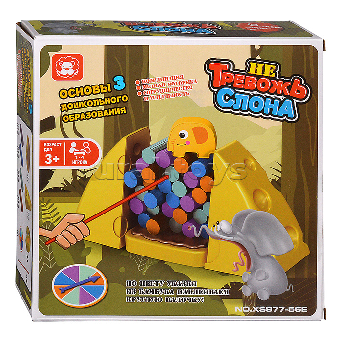 Игра настольная "Не тревожь слона" в коробке
