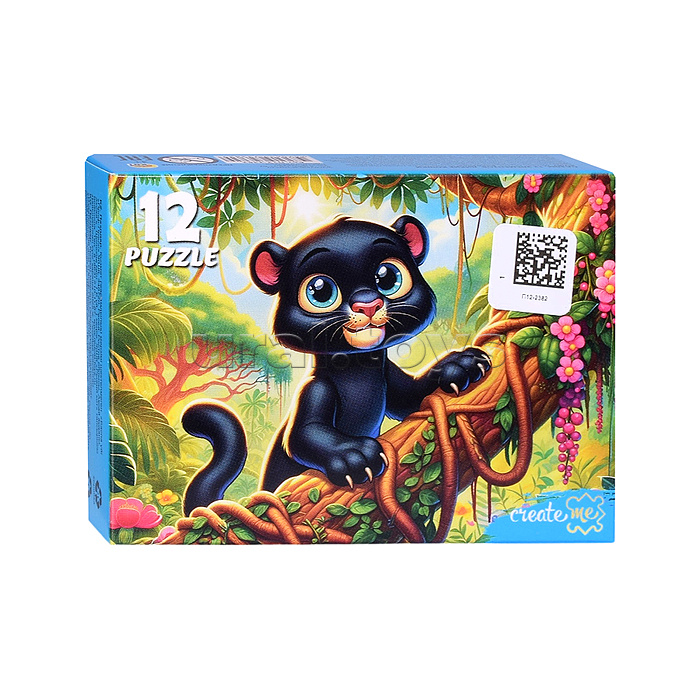 Пазлы 12 "Дикие кошки"