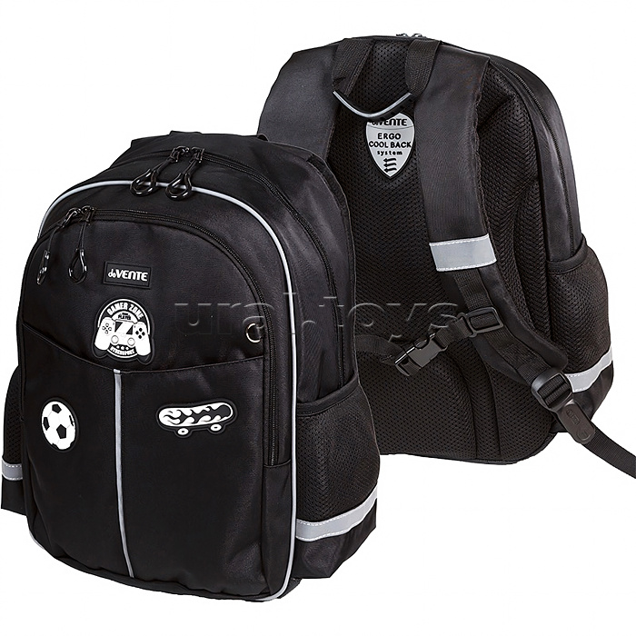 Рюкзак "Lifestyle. Adventure Zone" школьный 37x28x16 см (16 л) 500 г, плотный износостойкий полиэстер с водоотталкивающей пропиткой и rip-stop, 2 отделения на молнии (одно с уплотненным отделением для ноутбука до 15 дюймов и книг и карманом для учебников,