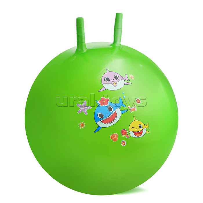 Мяч с рожками 65см "Акулята"