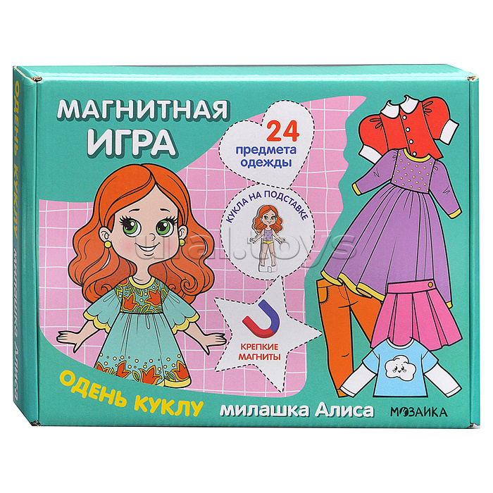 Магнитная игра. Одень куклу. Милашка Алиса Магнитная игра. Одень куклу. Милашка Алиса