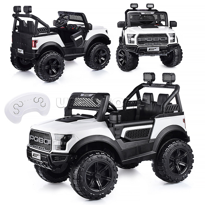 Электромобиль "Круиз" на аккумуляторе, с р/у управлением, в коробке (белый)