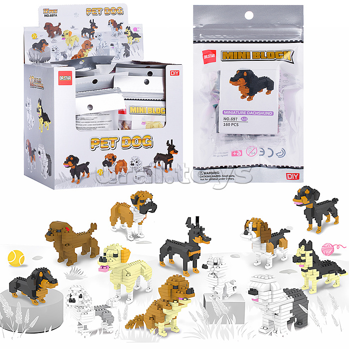 Конструктор "Pet dog" в ассортименте, в коробке Конструктор "Pet dog" в ассортименте, в коробке