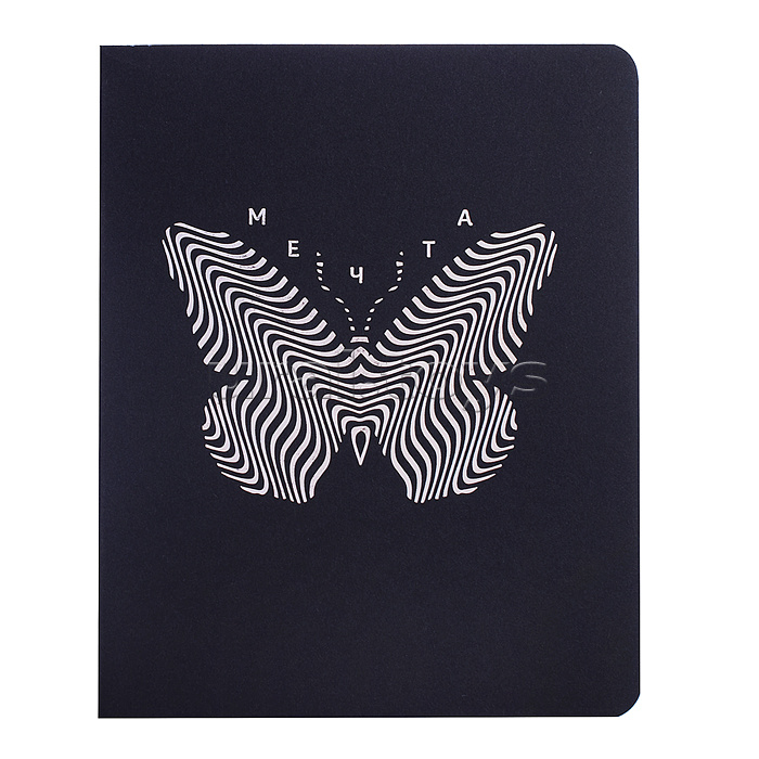 Тетрадь 96л. клетка "Мое вдохновение" скрепка. цветной диз. картон тиснение фольгой голография линза