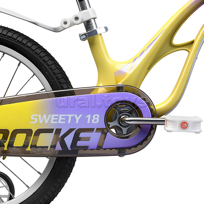 Велосипед 18" Rocket Sweety, цвет желто-фиолетовый