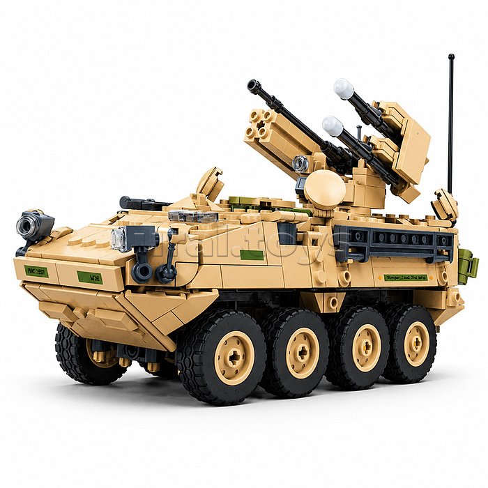 Конструктор "Американская боевая машина Страйкер с фигурками людей" (751 дет.) в коробке