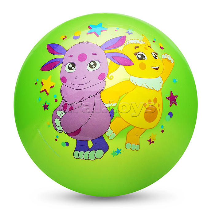Мяч пвх 23 см "Лунтик" с наклейкой, в сетке