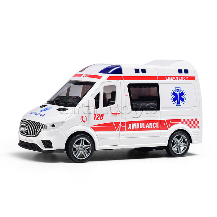 Машина "Медэкспресс" (свет, звук) в коробке