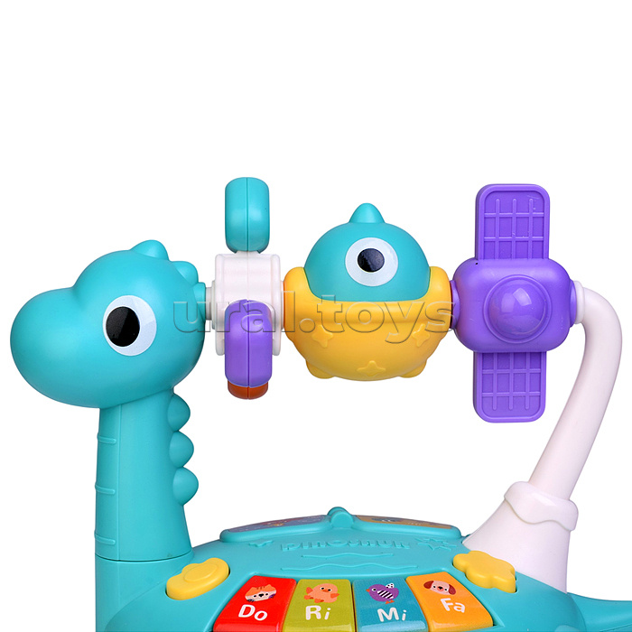 Игрушка музыкальная "Динозаврик" свет, звук, в коробке