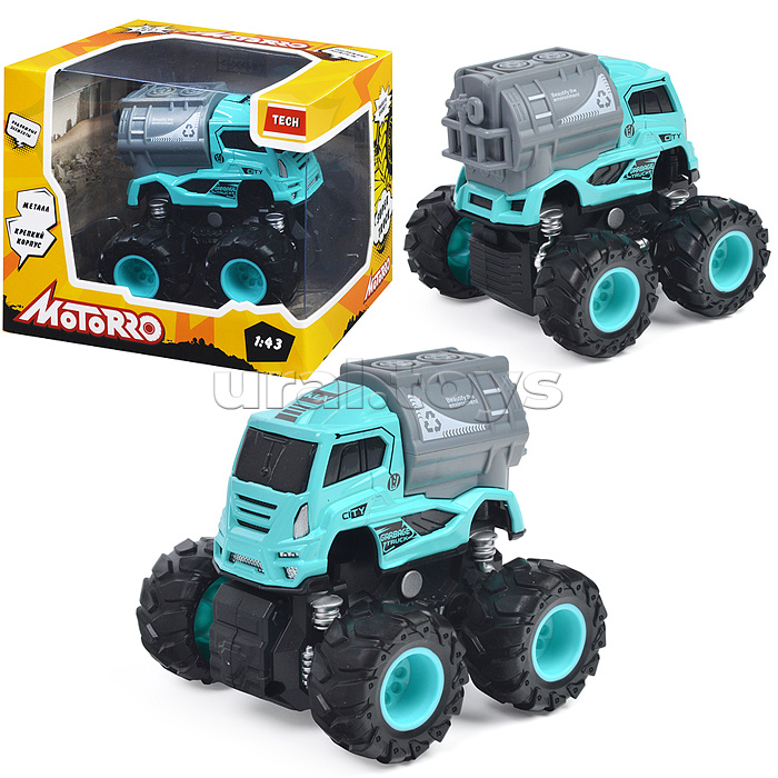 Машинка металлическая Big Foot, 1:43, серия Tech Машинка металлическая Big Foot, 1:43, серия Tech