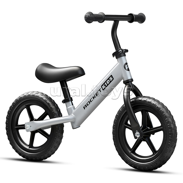 Беговел 12" Rocket R0044NEW-GR, колеса EVA, цвет серый