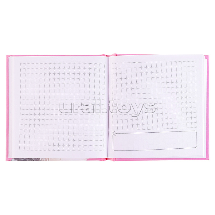 Блокнот 48л. "Утенок в очках" Notebook 105х105 мм, клетка, твёрдый переплёт 7БЦ