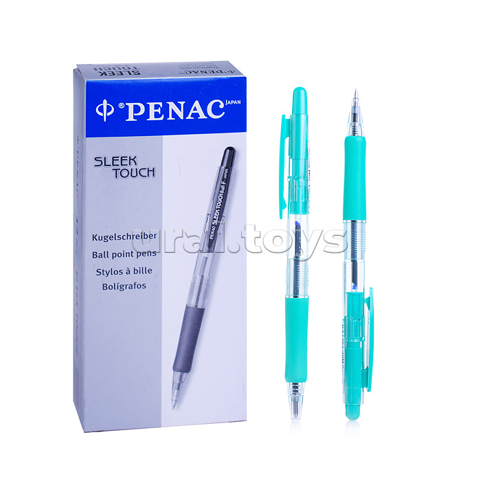 Ручка шариковая автоматическая Sleek Touch Pastel 1,0мм корпус пастельный зеленый, синяя