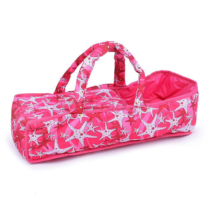 Коляска зима-лето для кукол, металлическая, с люлькой-переноской, с корзиной, цвет вишенка