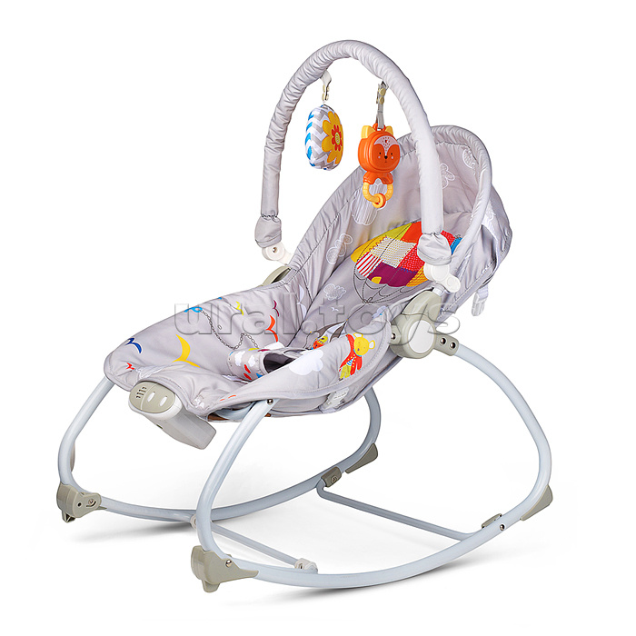 Шезлонг детский "Морской" музыка, вибрация, в коробке