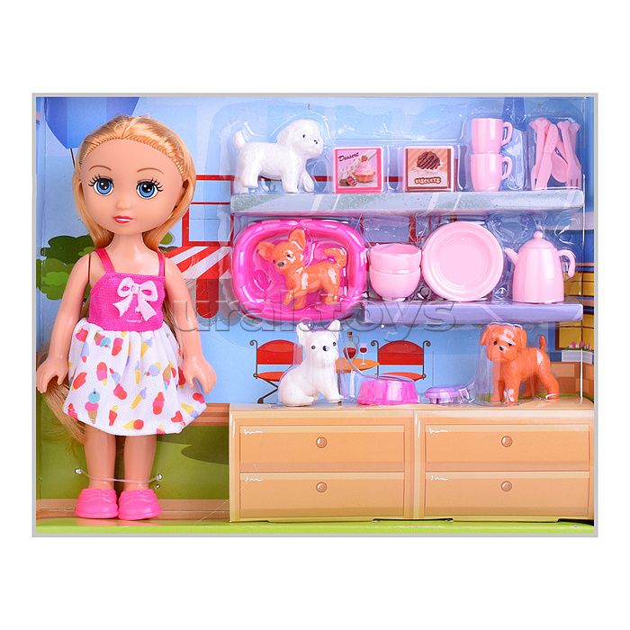 Кукла  "Даша" с аксессуарами, в коробке