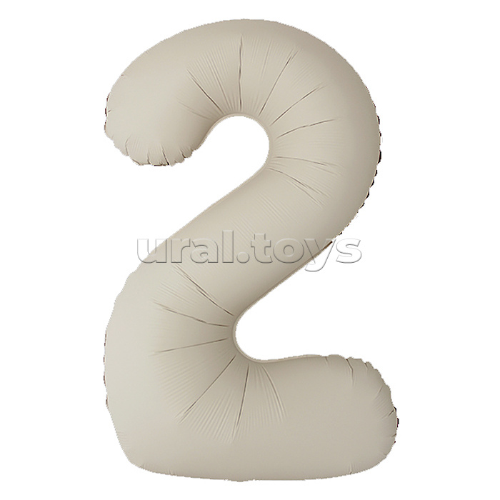 Шар (40''/102 см) Цифра, 2 Slim, Кремовый Латте, Матовый, 1 шт. в уп. Шар (40''/102 см) Цифра, 2 Slim, Кремовый Латте, Матовый, 1 шт. в уп.