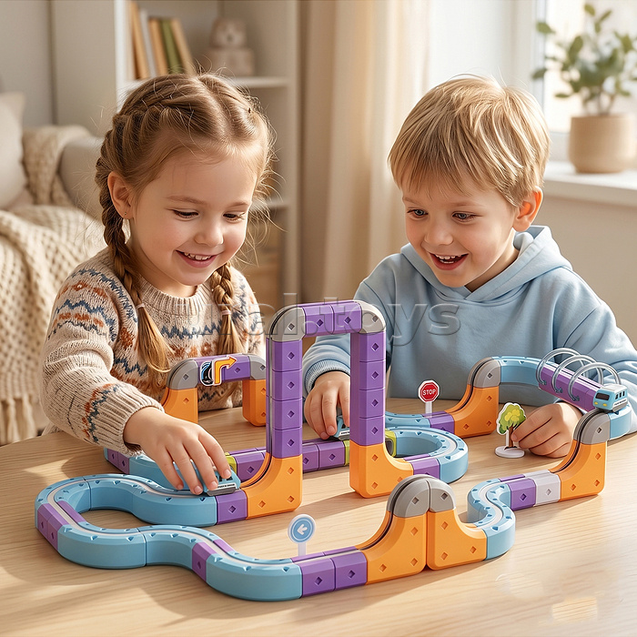 Трек "Игровой маршрут" (114дет.) в коробке