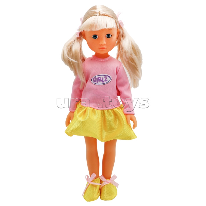 Модная кукла с хвостиками в юбке, 36 см, Bambina Bebe