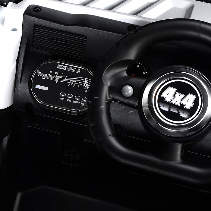 Электромобиль детский "Внедорожник" (цвет белый)