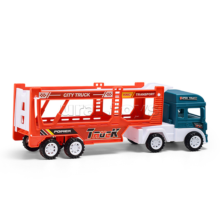 Автовоз с гоночными машинками, под колпаком