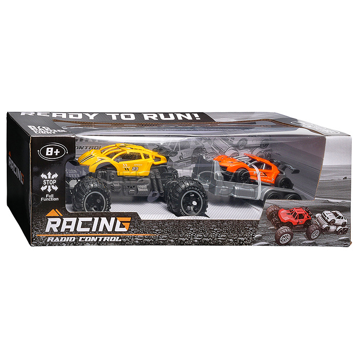 Машина "Вездеход с прицепом 3" р/у, 27 MHz, в коробке