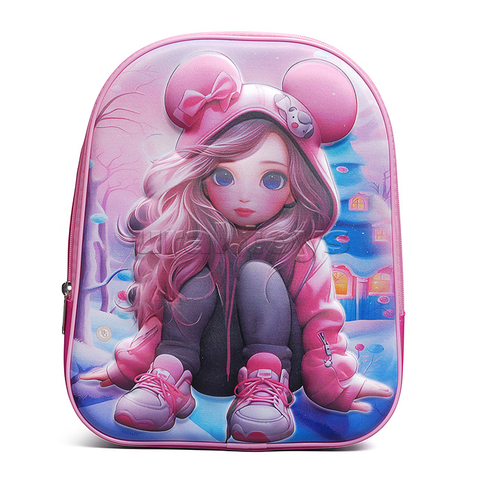 Рюкзак детский "Девочка" 31.5x26x10 см, 1 отделение, ОПП-упаковка