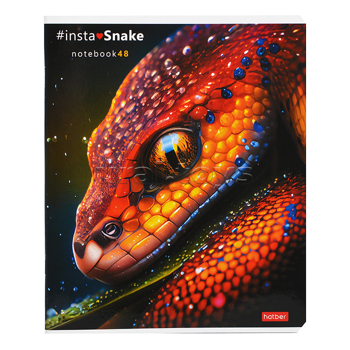 Тетрадь 48л клетка "InstaSnake" Тетрадь 48л клетка "InstaSnake"