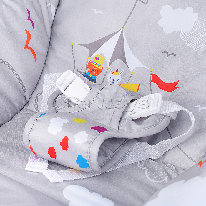 Шезлонг детский "Морской" музыка, вибрация, в коробке