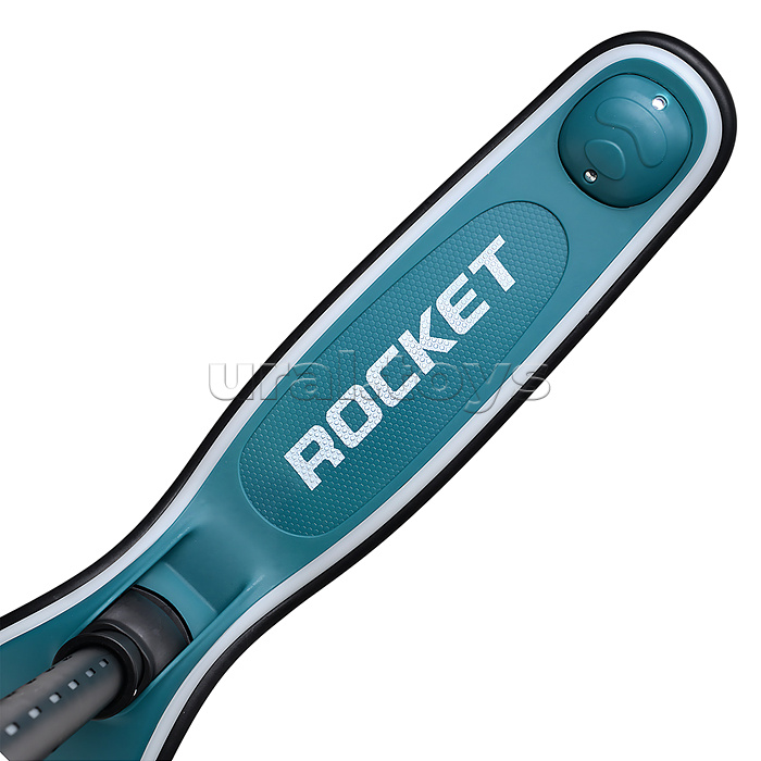 Самокат трёхколёсный ROCKET светящиеся колеса PU, дека, рулевая стойка, цвет бирюзовый