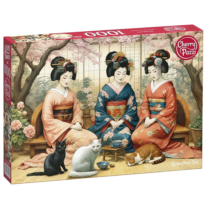 Пазлы 1000 "Весенний чай"