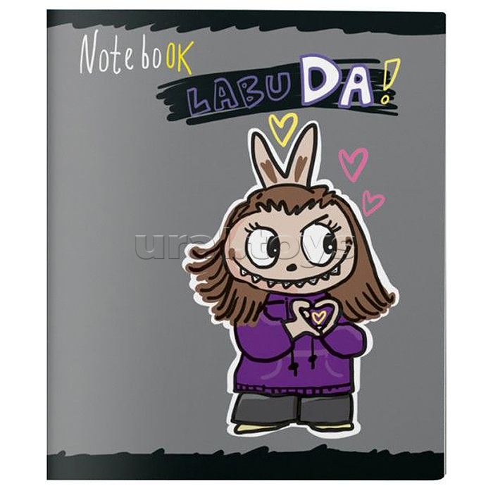 Тетрадь 48л. клетка А5 скрепка S "Лабу-Да!" Твин лак